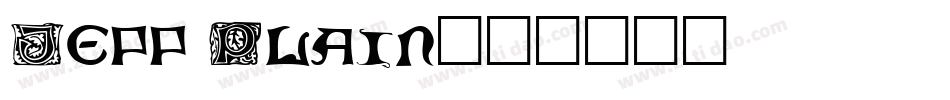 Jeff Plain字体转换